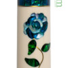 BMC Glass Rose White/Blue Pool Cue Butt Sleeve