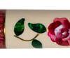 BMC White Glass Rose Cue with Pink Rose