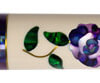 Picture of a BMC Glass Rose White/Purple Pool Cue