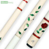 Picture of a BMC Glass Rose White/Red Pool Cue