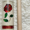 BMC White Glass Rose Pool Cue for Sale in June 2022