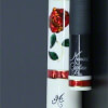 BMC White Glass Rose Cue with Carbon Pro Shaft