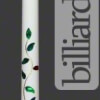 BMC White Glass Rose Cue with Carbon Pro Shaft