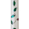 BMC White Glass Rose Pool Cue Forearm Detail