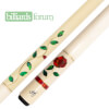 Picture of a BMC Glass Rose White/Red Pool Cue