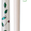 White Glass Rose BMC Cue Forearm with Matching "The Pro" Shaft