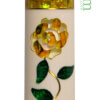 BMC Glass Rose White/Yellow Pool Cue Butt Sleeve