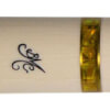 BMC White Glass Rose Cue with Yellow Rose