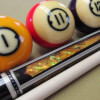 Foreram Inlays of a BMC Casino 8 Spades Pool Cue