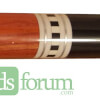 Blue Inlaid Cocobolo Custom BMC Diamond Cue Forearm