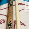 BMC Abalone Mini Diamond Cue with Rainbow Stain