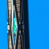 Smoke-Stained BMC Mini Diamond Cue with Blue Inlay