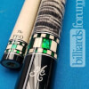 BMC Mini Diamond Cue with Grey Stain, Green Inlay