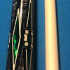 Grey Mini Diamond BMC Cue with Green Inlay