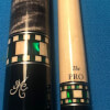 Grey Mini Diamond BMC Cue with Green Inlay