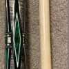 Grey Colored BMC Mini Diamond Cue with Green Inlay