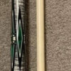 Smoke Stained BMC Mini Diamond Cue with Green Paua Shell