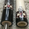 Smoke Stained BMC Mini Diamond Cue with Red Inlay