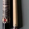 Red Mini Diamond BMC Cue with Grey Stain