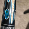 Grey-Stained SWBB-2B BMC Pool Cue with Blue Inlay