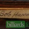 Bob Harris' Signature on the 080907-3 Pool Cue