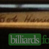 Signature on the Bob Harris 080907-4 Pool Cue