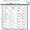 Hawleys Price List for Meucci Max Series Pool Cues