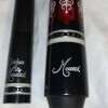 Meucci 21-3C Cue in Black w/Red Inlay