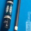 Meucci 21-3C Cue in Black with Blue Inlays