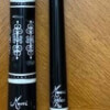 Black Meucci 21-3C Cue w/Black Mother-of-Pearl Inlay