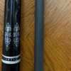 Black Meucci 21-3C Cue w/Black Mother-of-Pearl Inlay