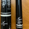 Black Meucci 21-3C Cue w/Grey Inlay