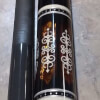 Black Meucci 21-3 Cue w/Yellow Inlay