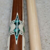 New Meucci 21-6 Cue with Exposed Wrap and Black Dot Bullseye Shaft