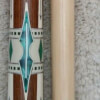 New Meucci 21-6 Cue with Exposed Wrap and Black Dot Bullseye Shaft