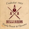 AAA Billiards the Valley, CA Logo