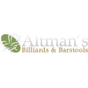 Altman's Billiards & Barstools Urbana, IL White Logo