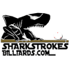 SharkStrokes Billiards Haines City Logo