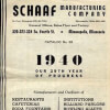 1940 Schaaf Manufacturing Company Catalog
