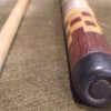 Antique Checkered Pool Cue