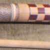 Antique Checkered Pool Cue