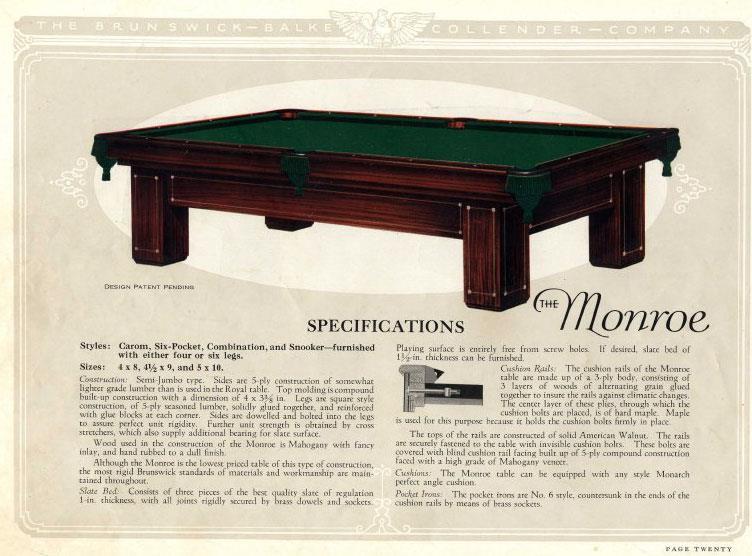 Identify Brunswick Balke Collender Pool Table Age and Value