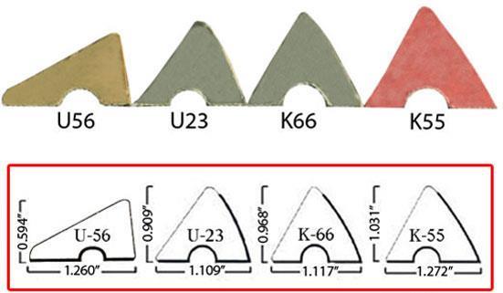 pool table cushion dimensions