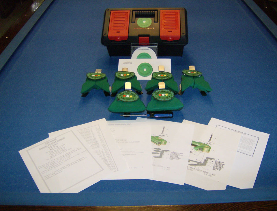 Pool Table Pocket Plugs, Inserts, Carom Conversion