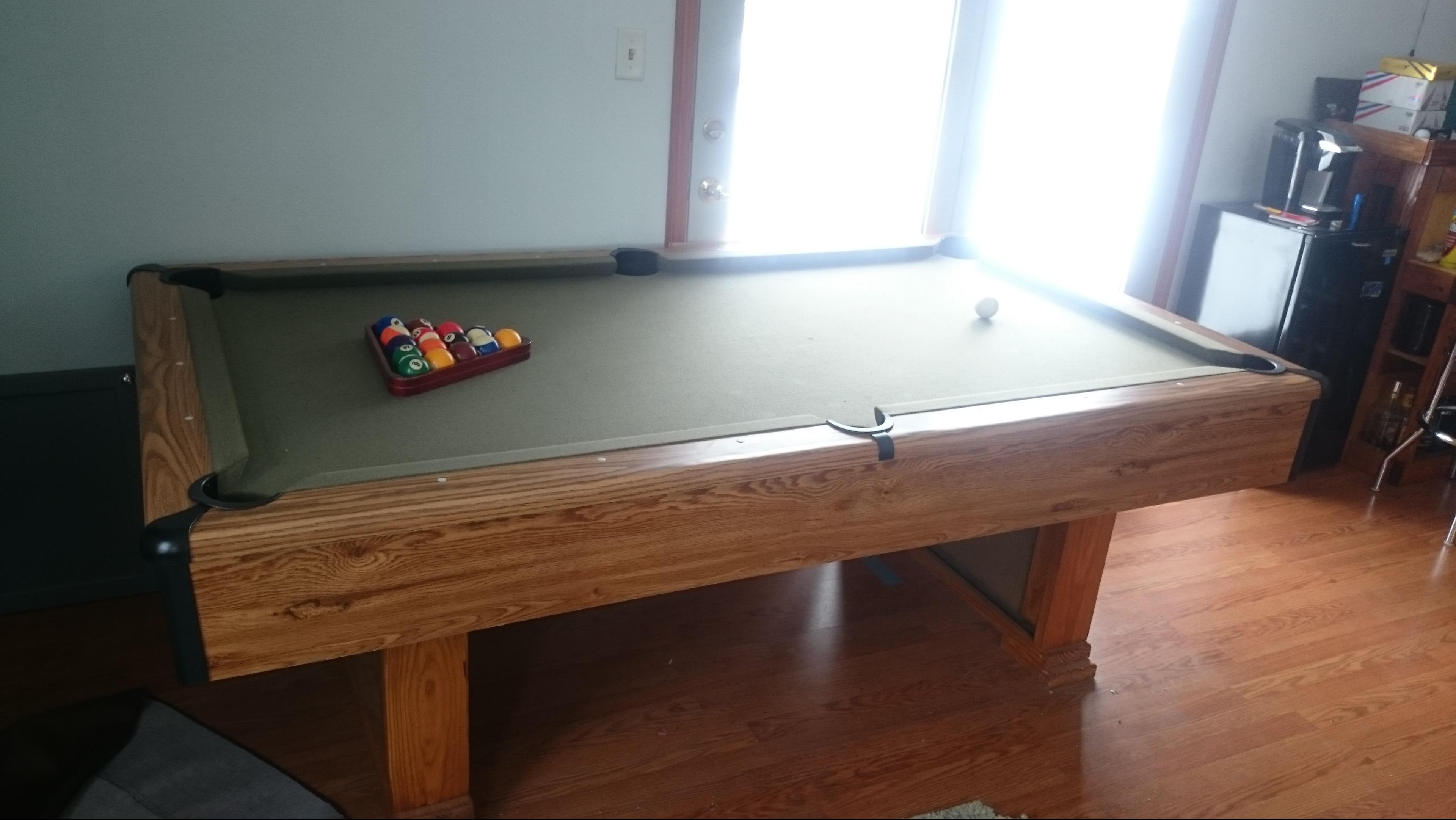 space needed for a 7 foot pool table