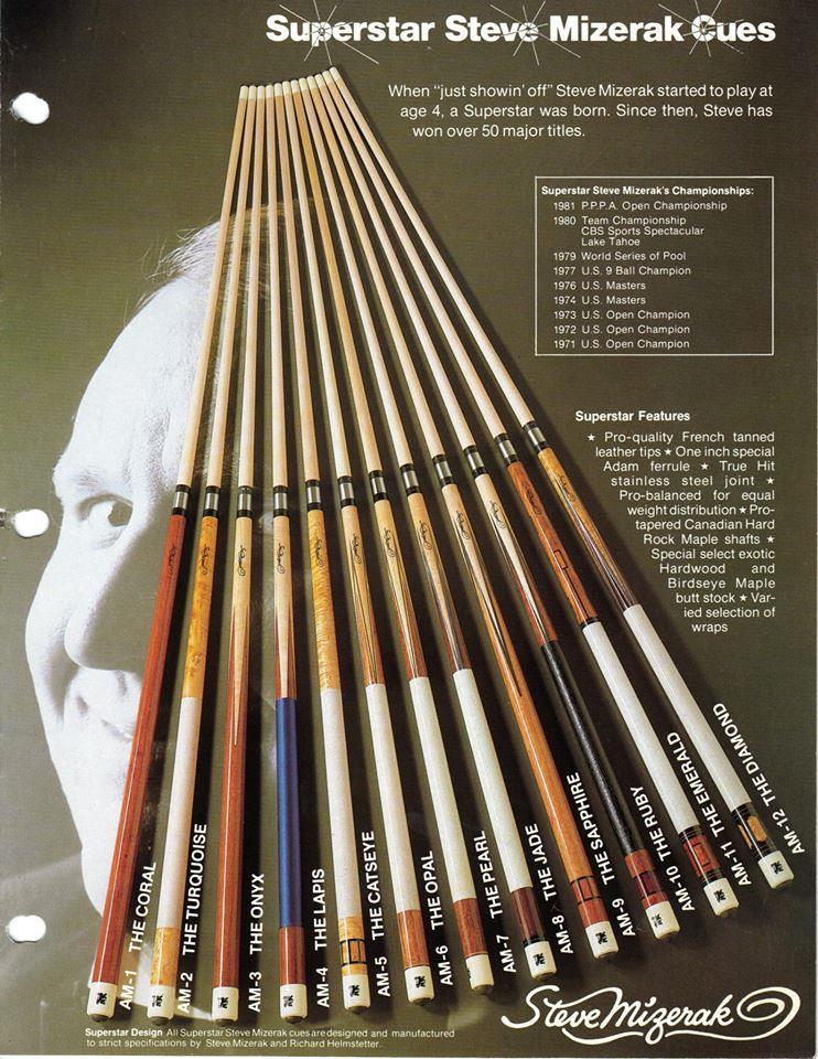 Info on a Steve Mizerak Cue
