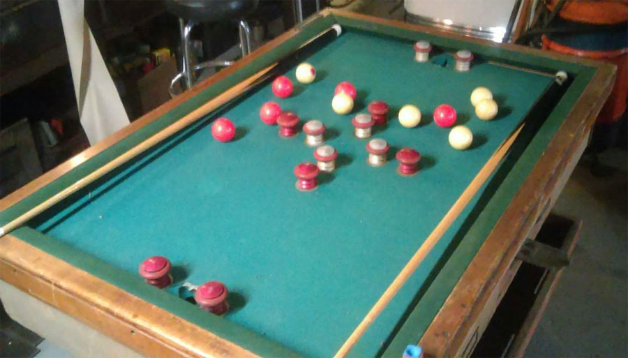 1950 Exhibit Skill Pool 3 Hole Bumper Pool Table Parts