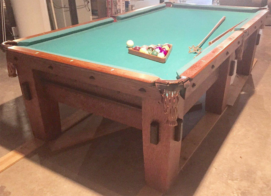 Old Mission Style B Brunswick Pool Table? Atler Bros & Berner?