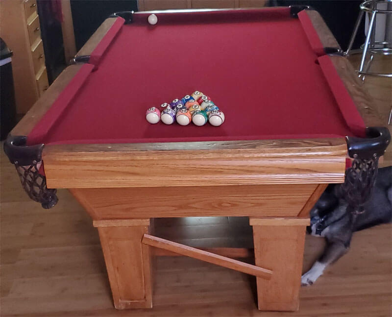 Leisure Bay Slate Pool Table and Accessories 600