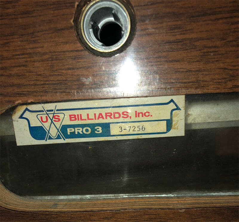 US Billiards PRO3 Pool Table Info